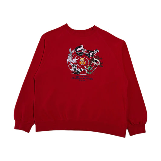 ‘97 | Warner Bros. Classic Cartoons Looney Tunes Red Crewneck