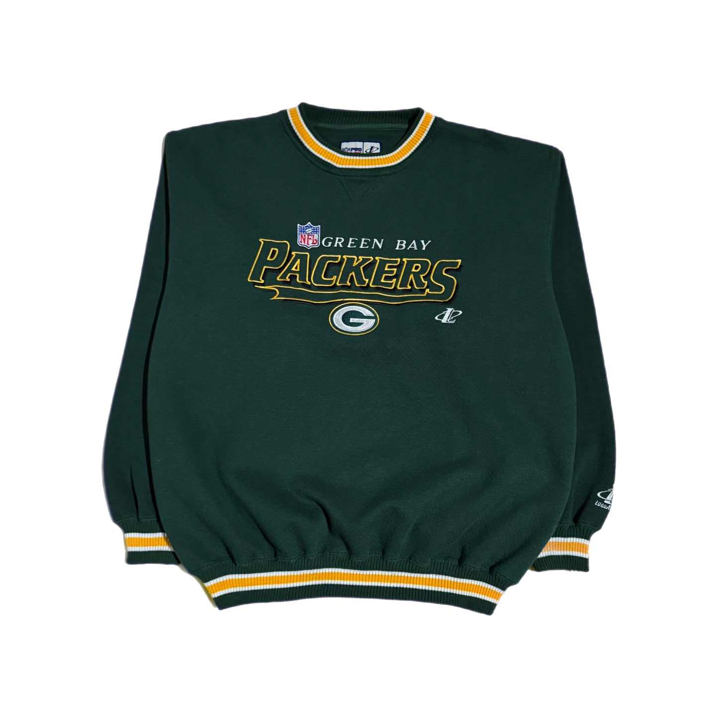 ‘90s | Green Bay Packers Logo Athletic NFL Embroidered Crewneck