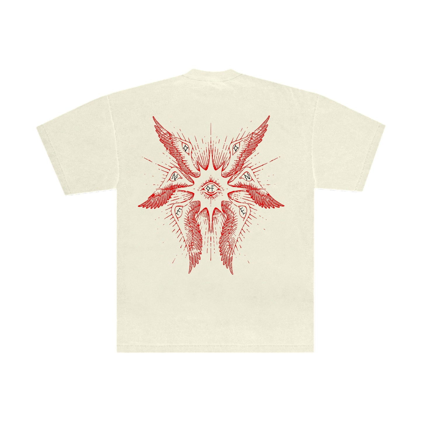 ONEOFONEGALLERY “Angel” Tee (Red / Cream)