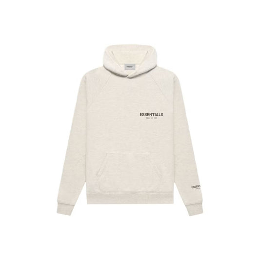 Fear of God | Essentials Core Collection Pullover Hoodie “Light Heather Oatmeal” (FW21)