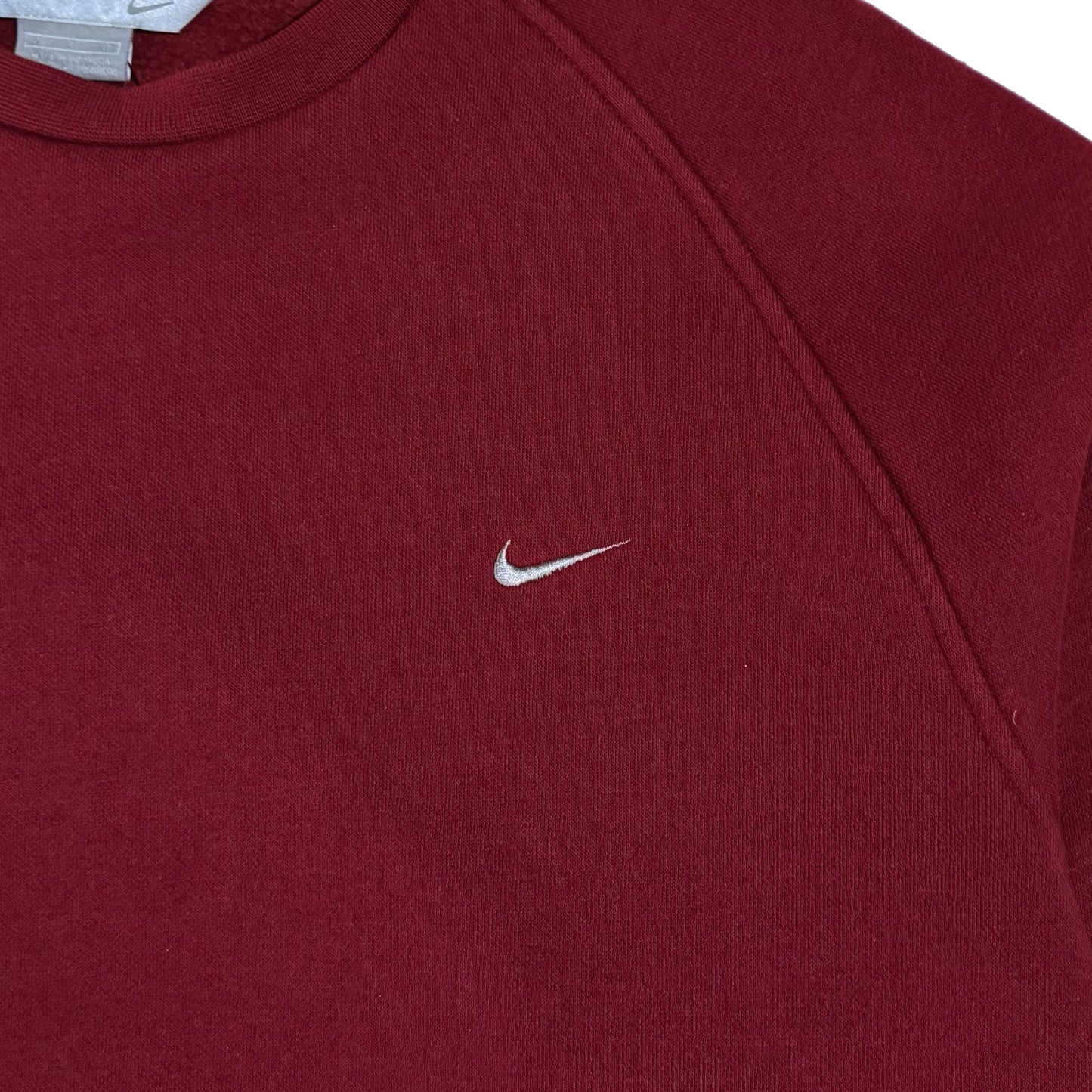 ‘00s | Nike Swoosh Dark Red Crewneck