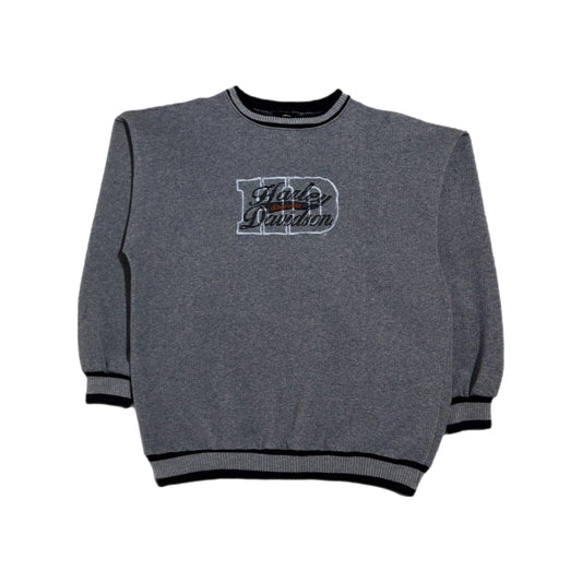 ‘00s | Harley Davidson Embroidered Crewneck