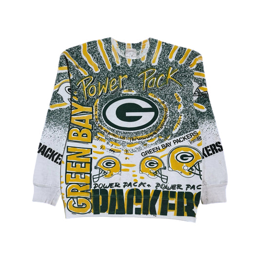 ‘90s | Green Bay Packers Power Pack AOP Crewneck