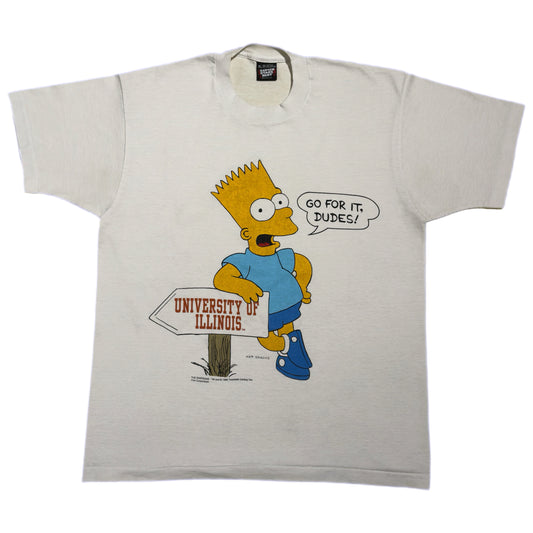 ‘90 | Bart Simpson University Of Illinois Tee