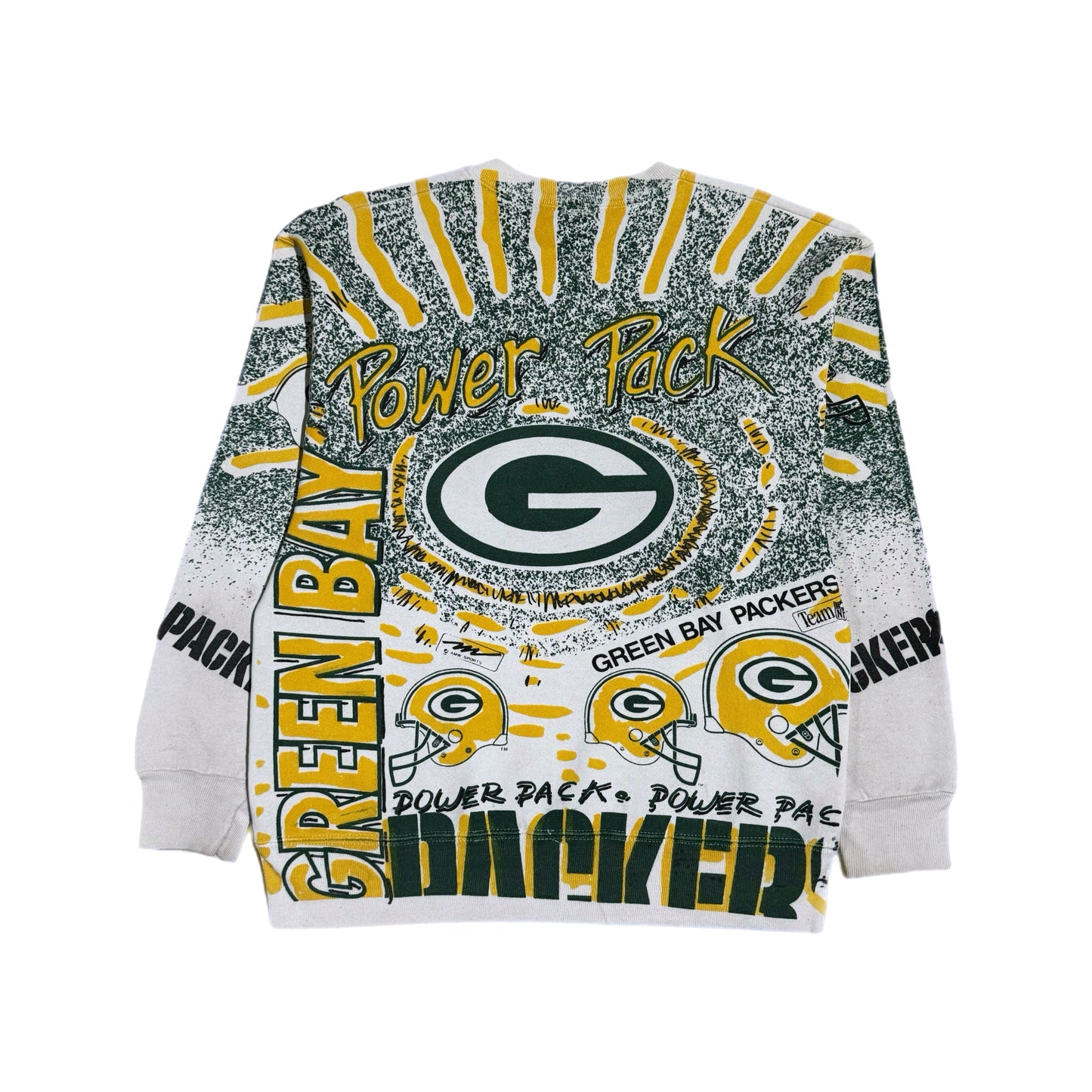 ‘90s | Green Bay Packers Power Pack AOP Crewneck