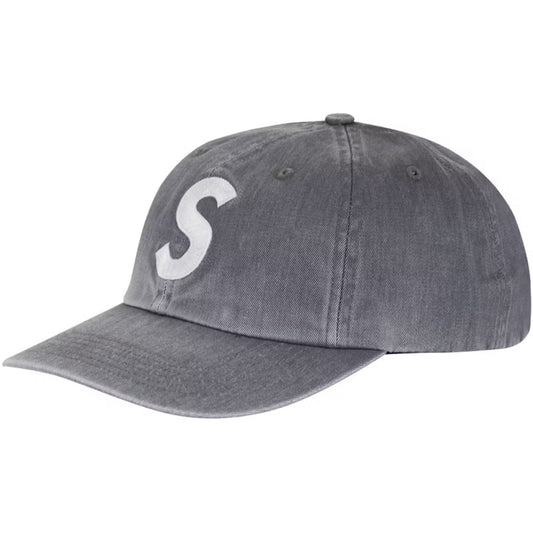 Supreme Pigment Print S Logo 6-Panel “Grey” Hat (FW22)