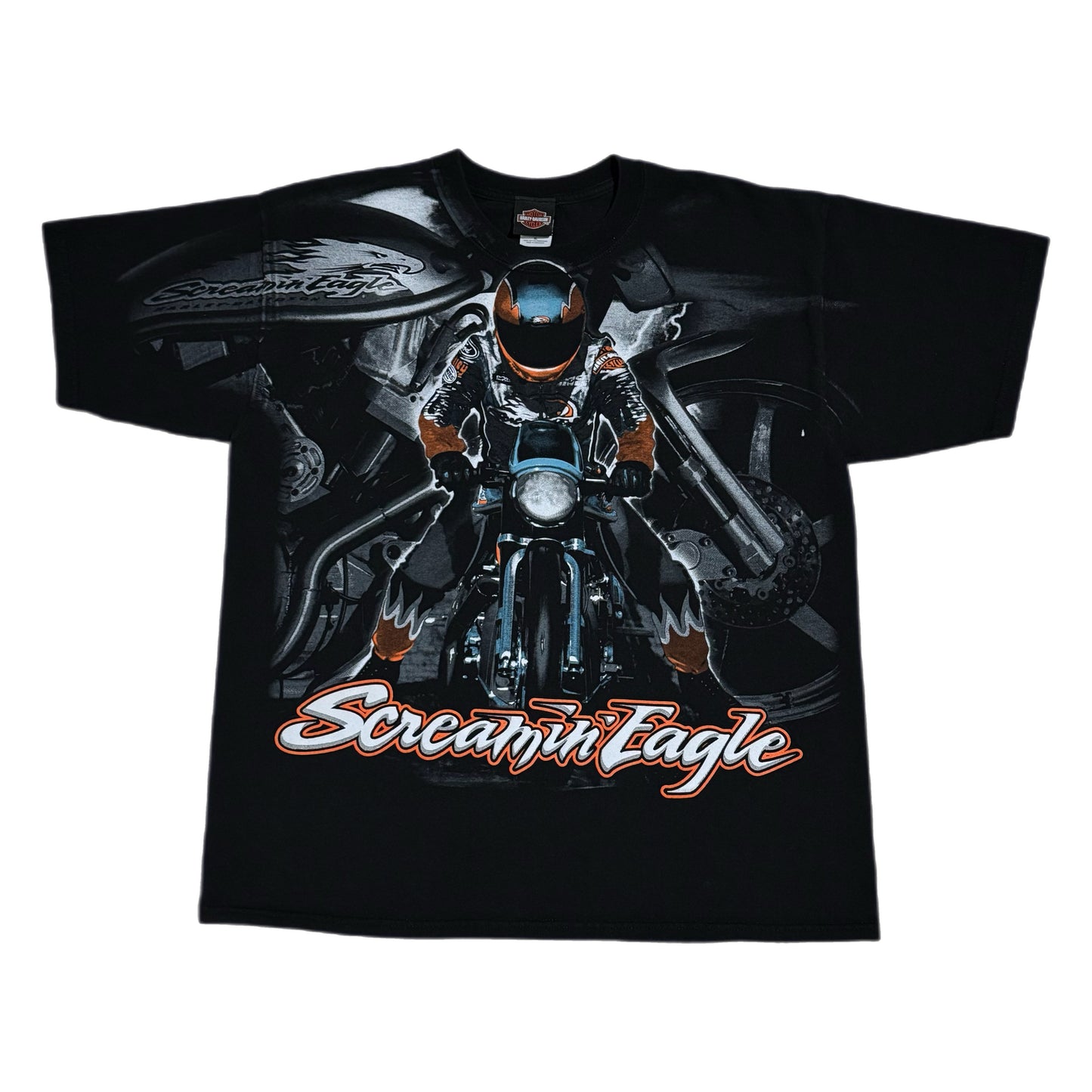 ‘00s | Harley Davidson Screaming Eagle Motorcycle AOP Tee