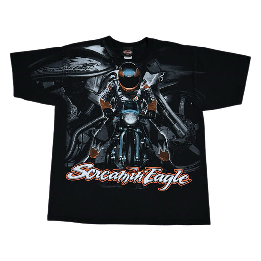 ‘00s | Harley Davidson Screaming Eagle Motorcycle AOP Tee