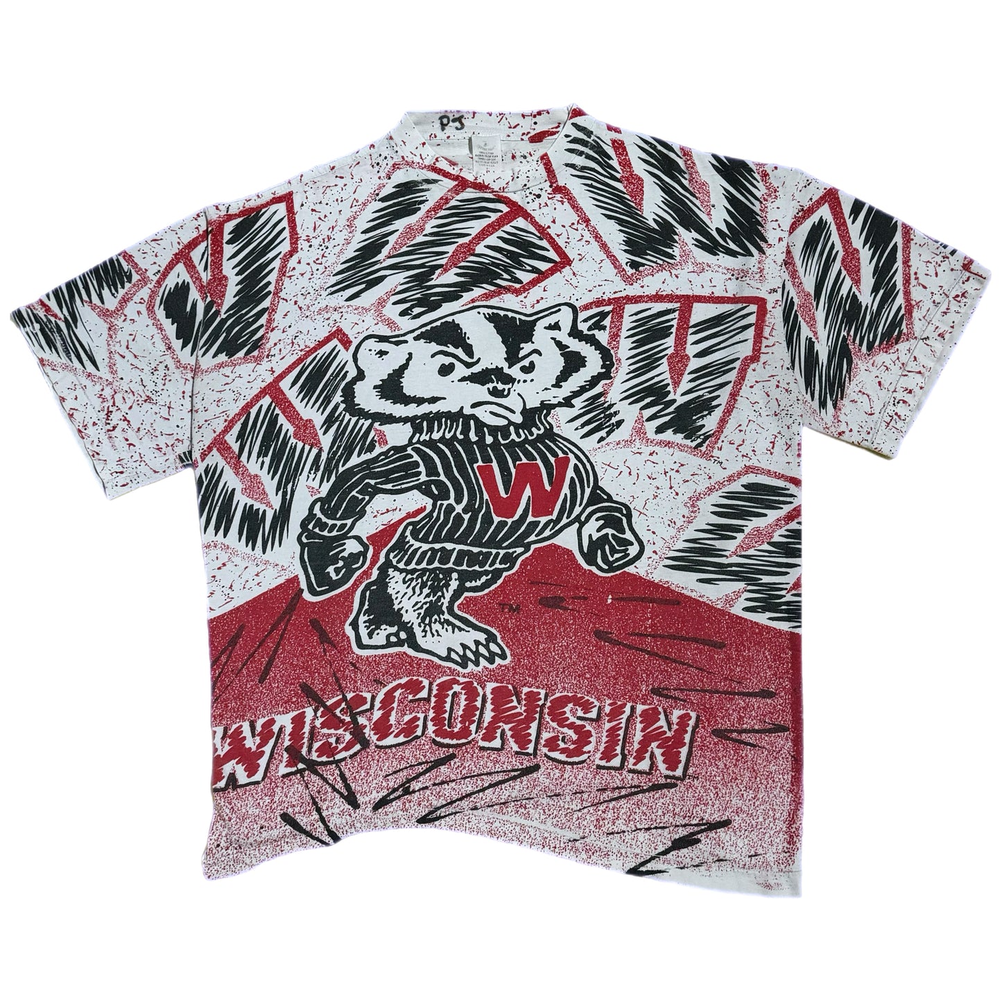 ‘90s | Wisconsin Badgers AOP Tee