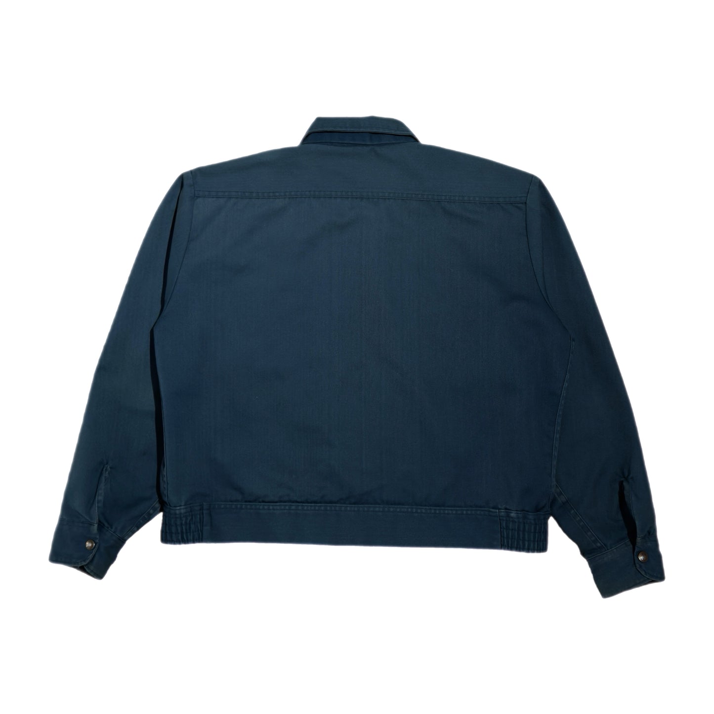 ‘80s | Dickies Fleece-Lined Navy Zip Up Jacket