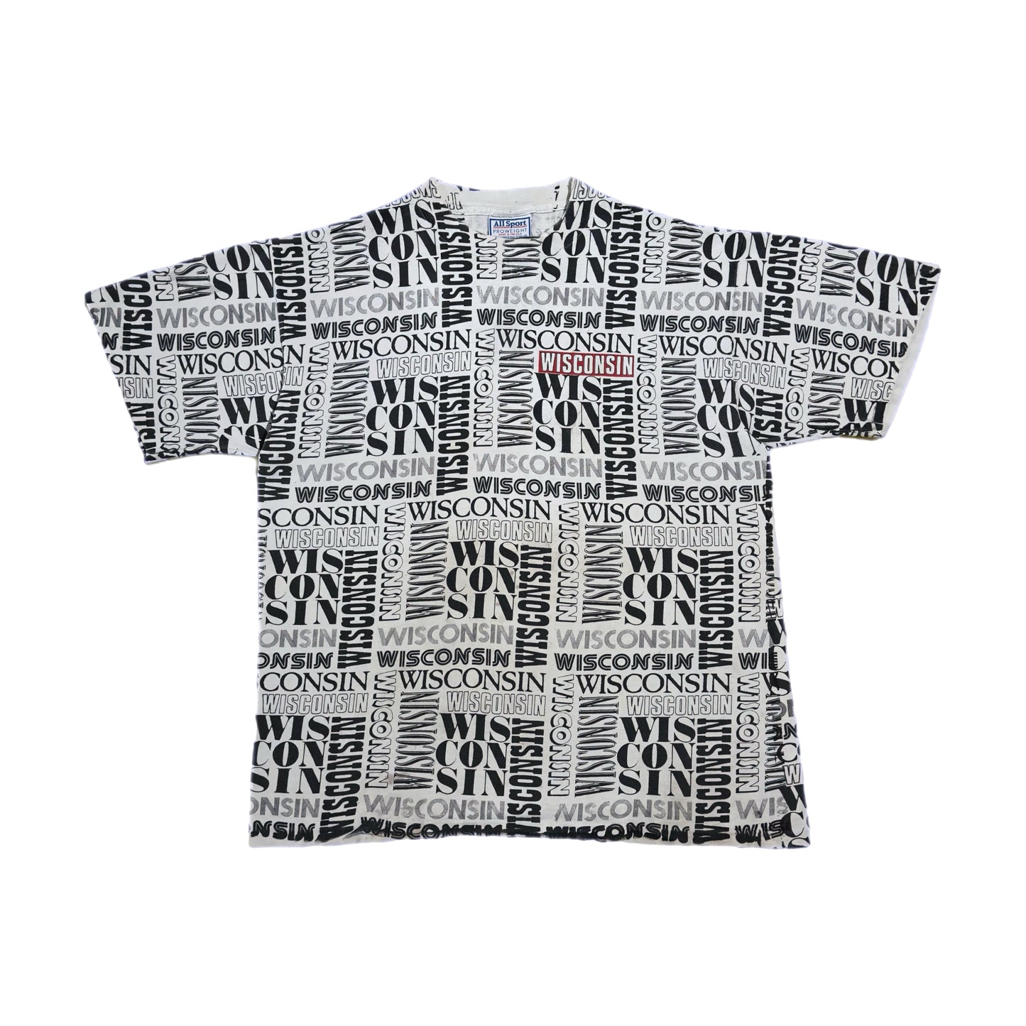 ‘90s | Wisconsin Spell Out AOP Tee