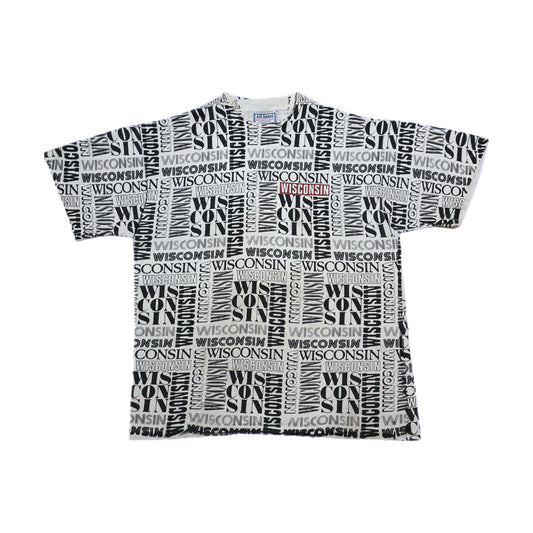 ‘90s | Wisconsin Spell Out AOP Tee