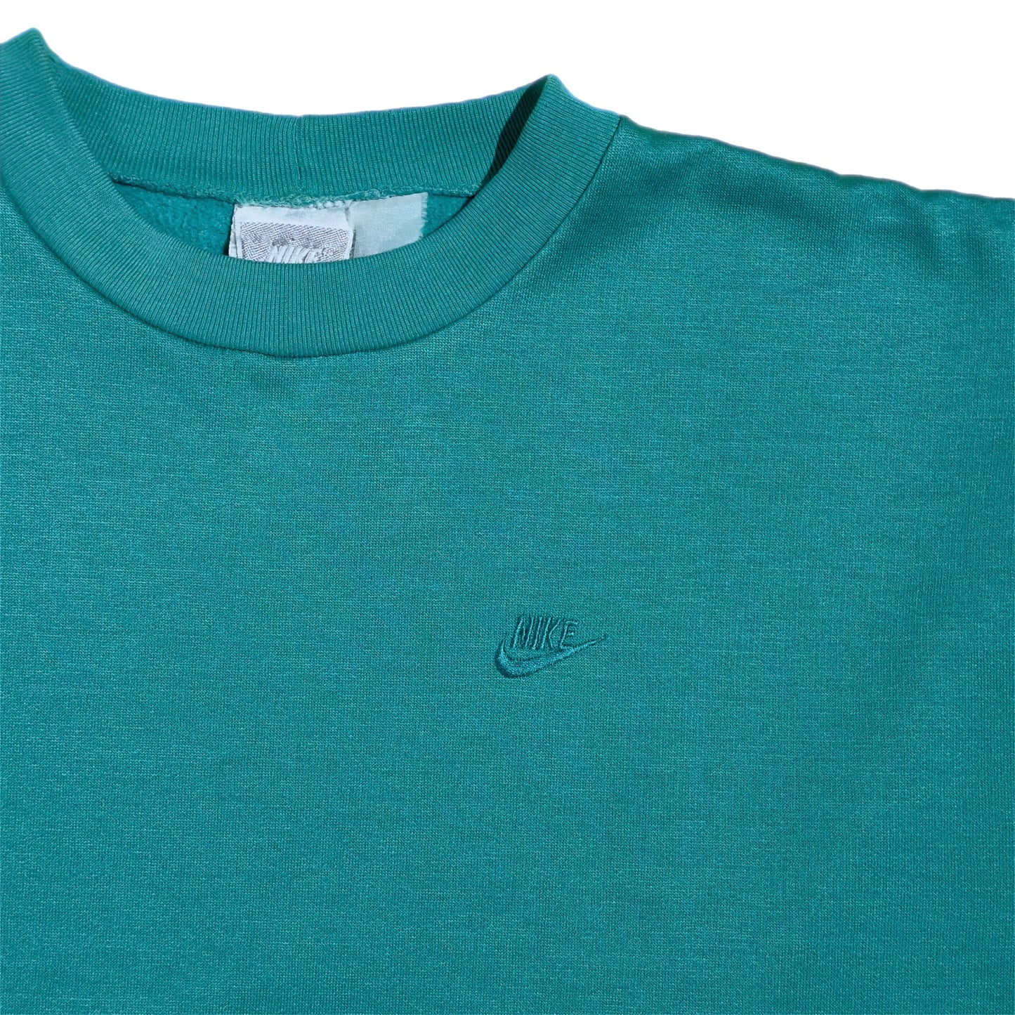 ‘90s | Nike Logo Mint Green Crewneck