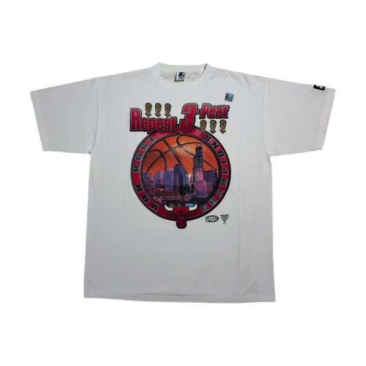 ‘98 | Chicago Bulls NBA Champions Repeat 3-Peat Tee