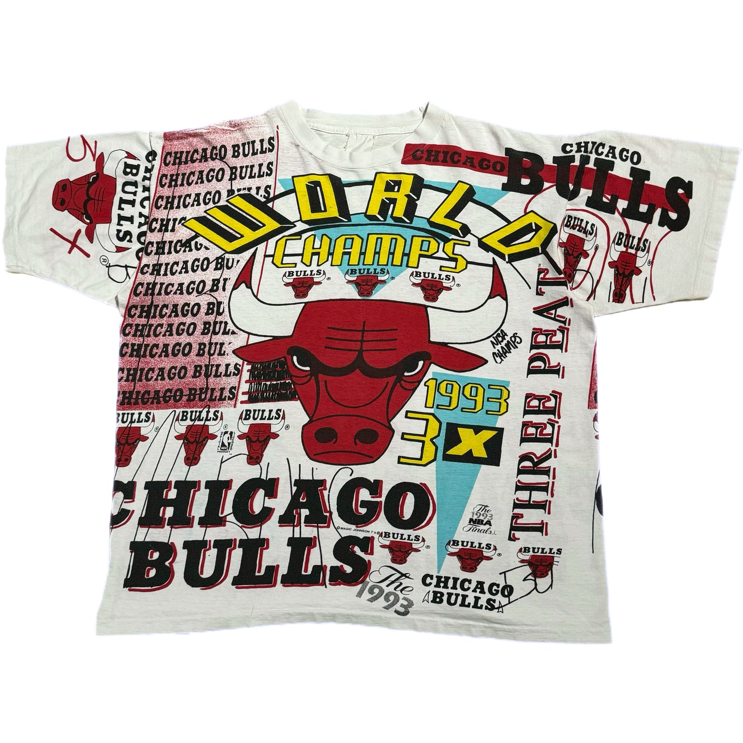 '93 | Chicago Bulls NBA World Champs AOP Tee