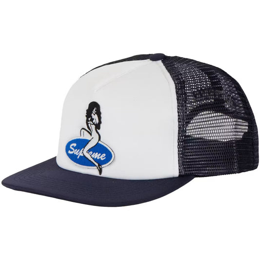 Supreme Pin Up Mesh Back 5-Panel Hat “Navy”