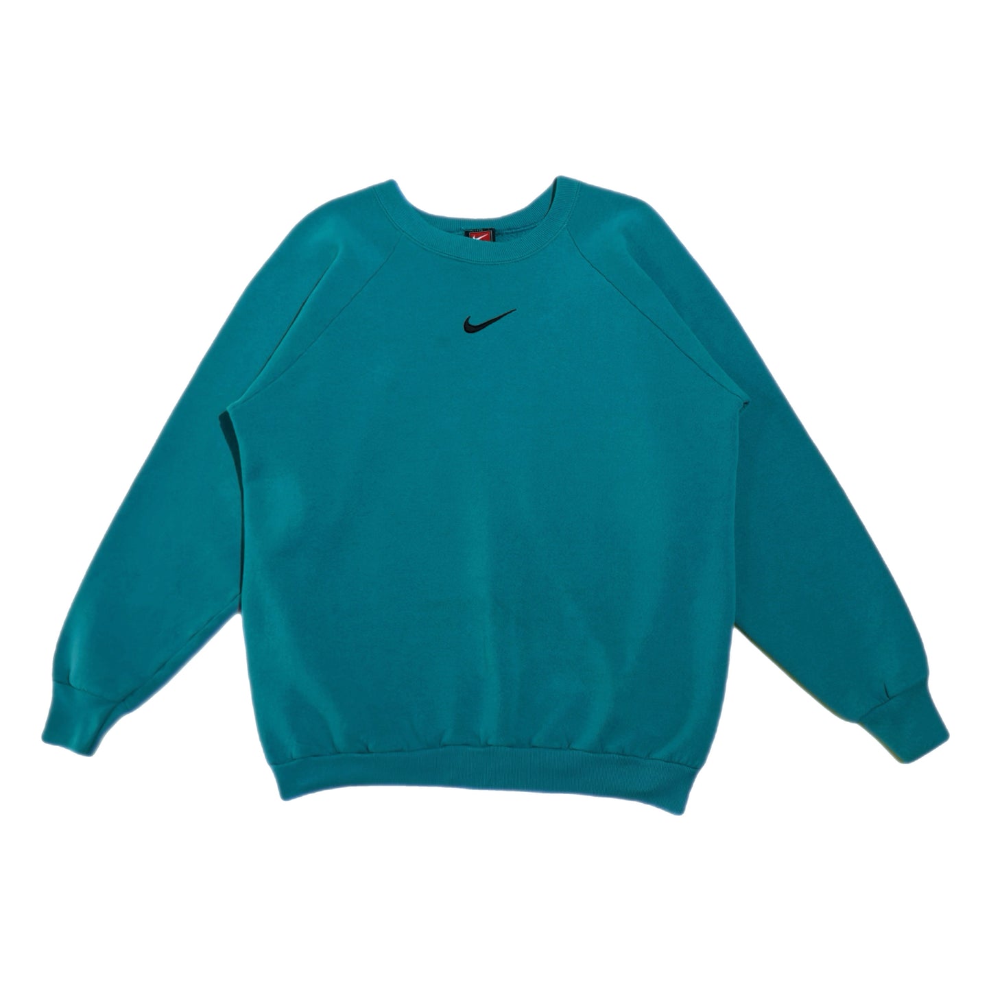 ‘90s | Nike Center Swoosh Teal Crewneck