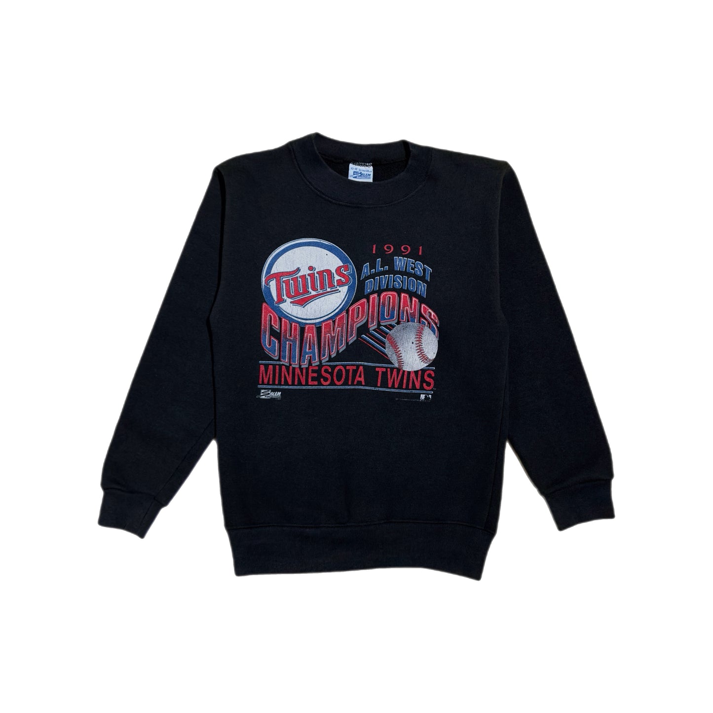 ‘91 | MLB Minnesota Twins A.L. West Division Champions Youth Crewneck