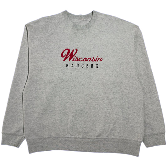 ‘90s | Wisconsin Badgers Embroidered Crewneck