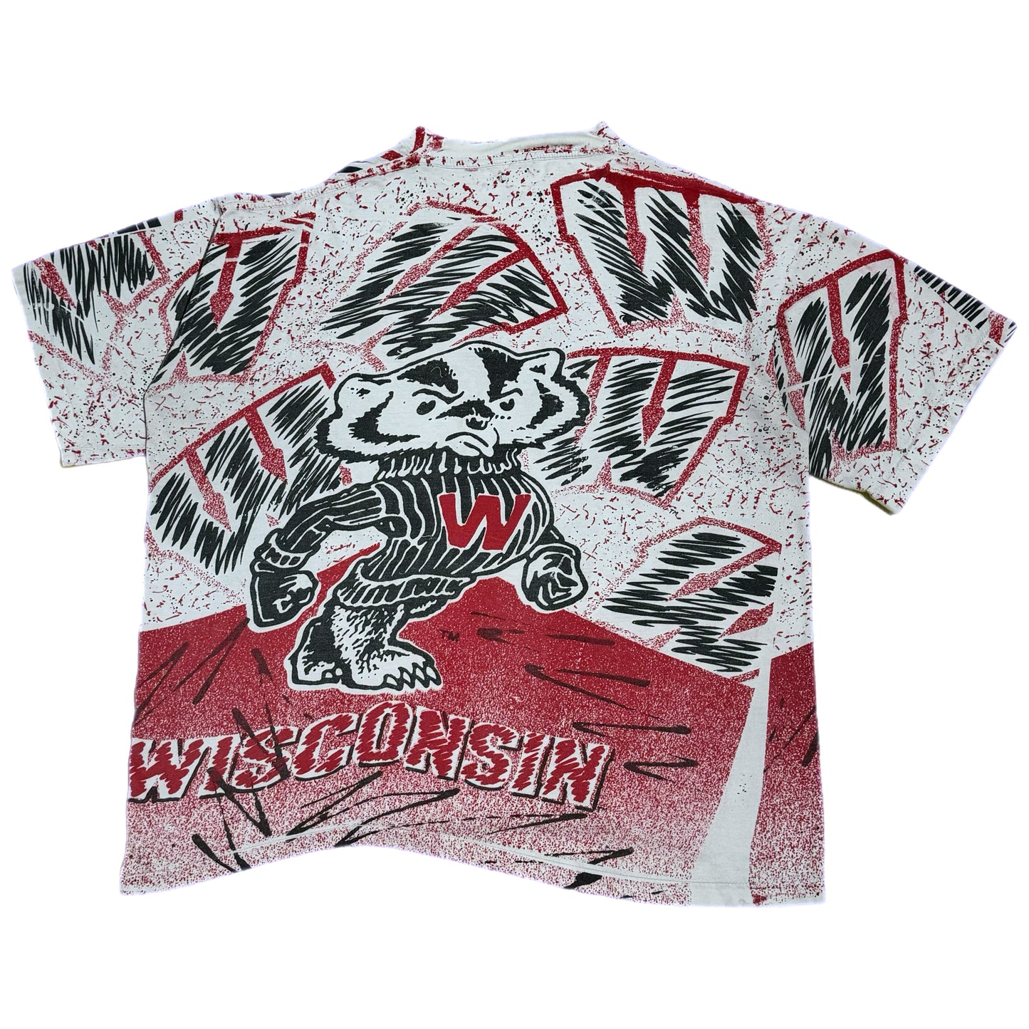 ‘90s | Wisconsin Badgers AOP Tee