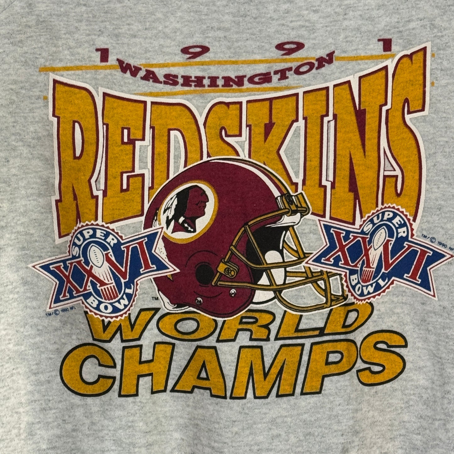 ‘91 | Washington Redskins World Champs Super Bowl XXVI Crewneck