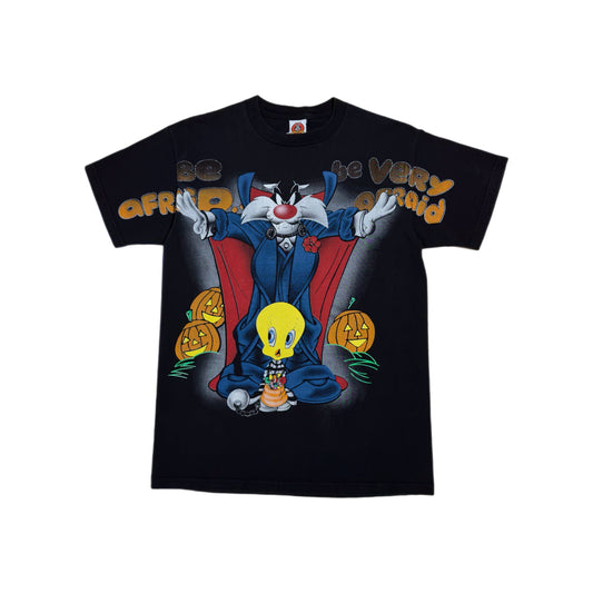 ‘98 | Sylvester The Cat And Tweety Bird Halloween Be Afraid AOFP Tee