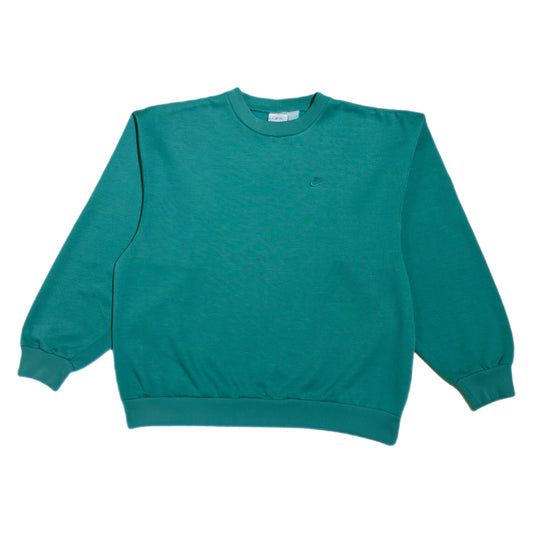 ‘90s | Nike Logo Mint Green Crewneck