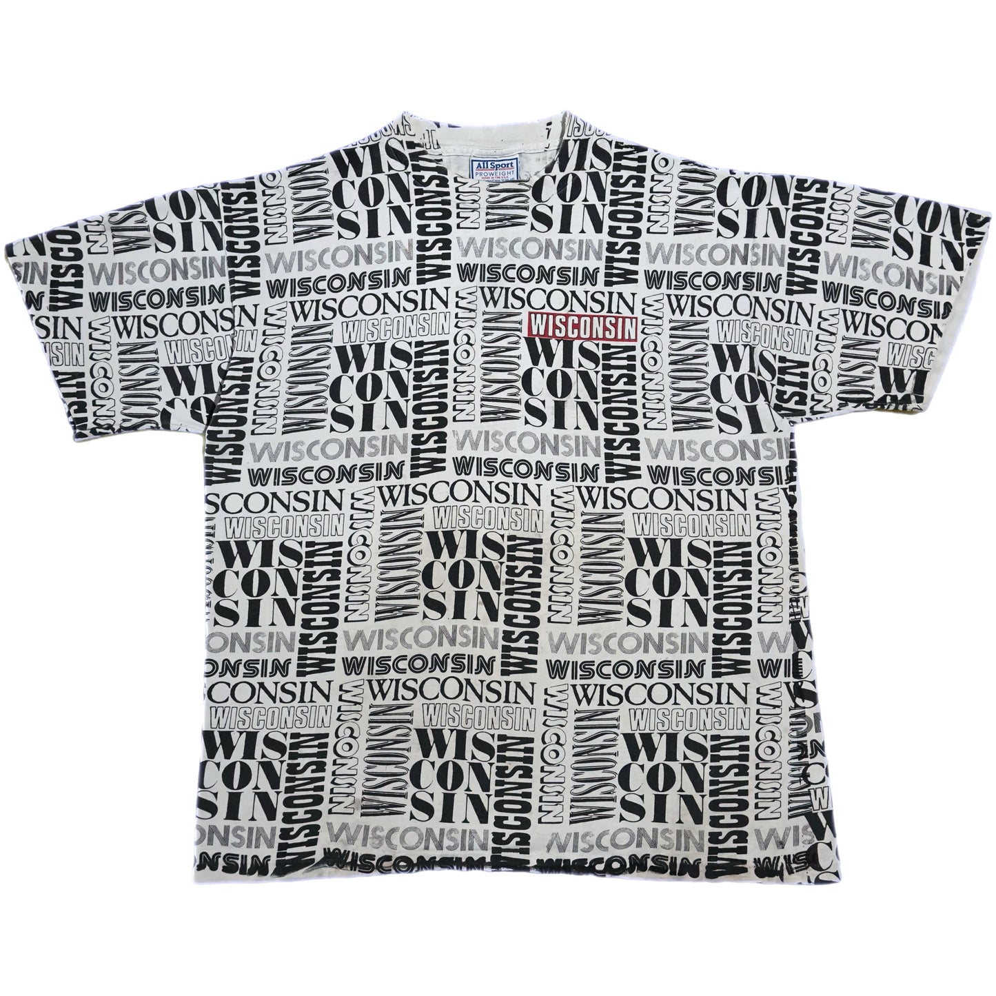 ‘90s | Wisconsin Spell Out AOP Tee