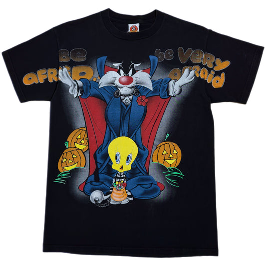 ‘98 | Sylvester The Cat And Tweety Bird Halloween Be Afraid AOFP Tee