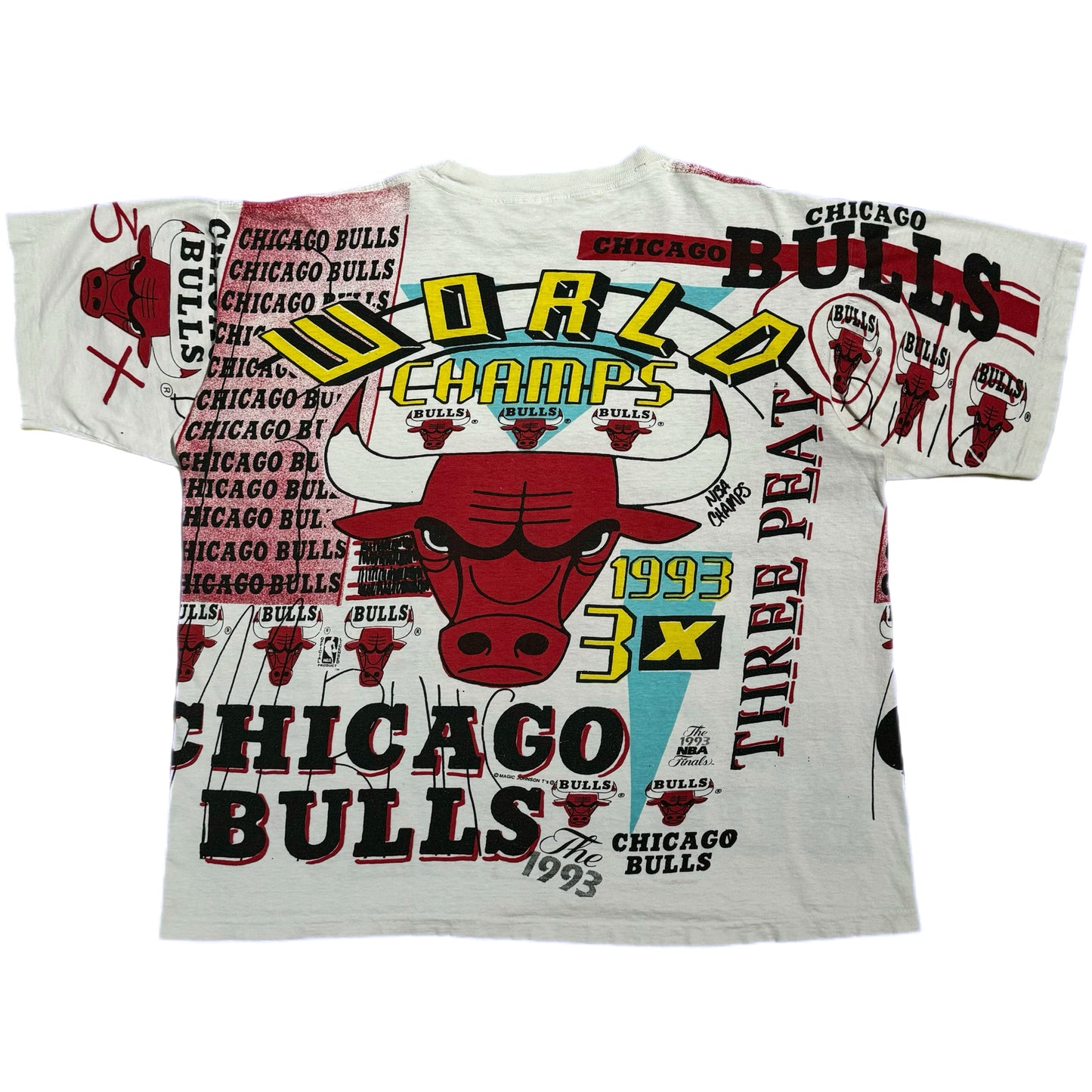 '93 | Chicago Bulls NBA World Champs AOP Tee