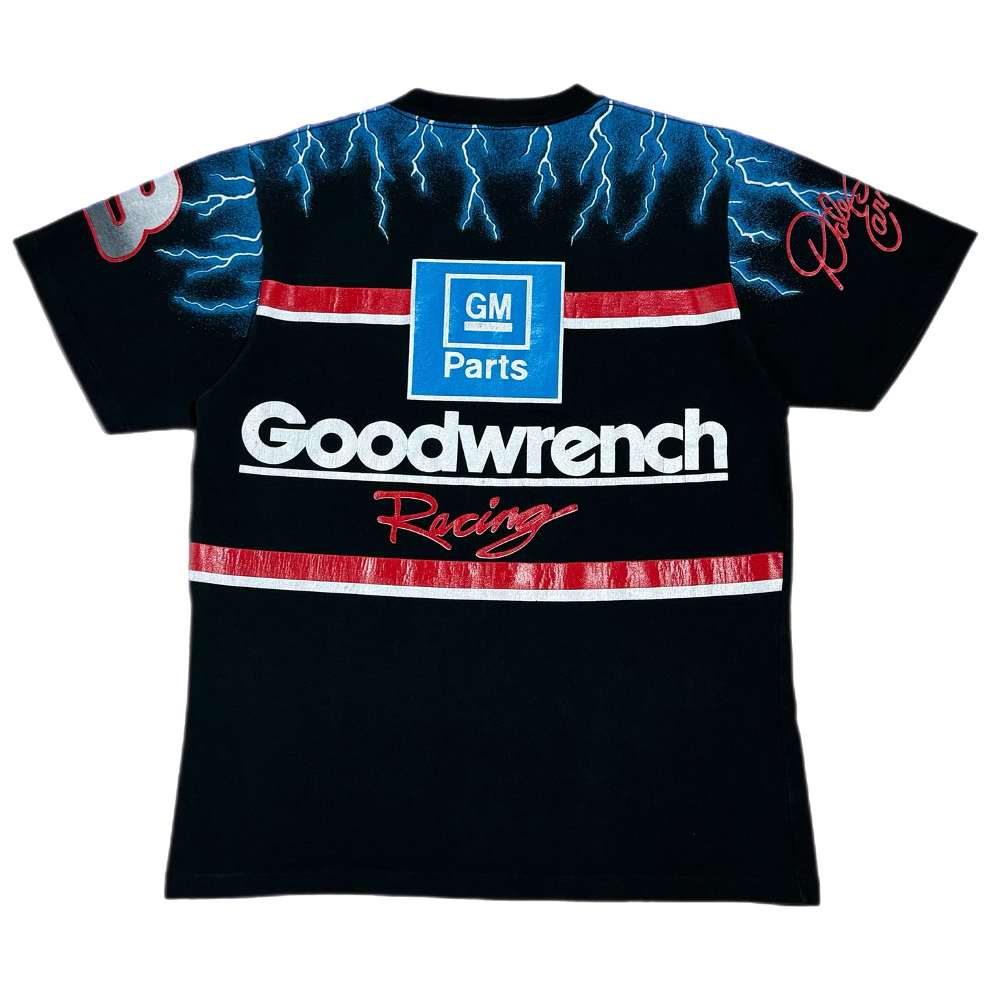 ‘90s | NASCAR Dale Earnhardt Black Knight Lightning Racing AOP Tee