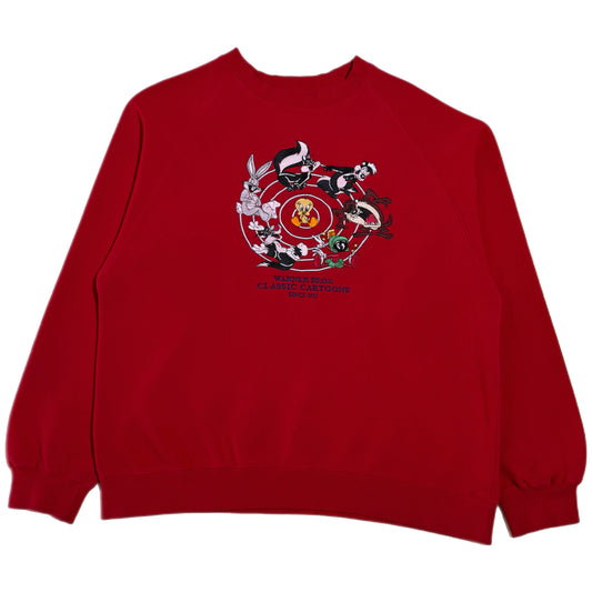 ‘97 | Warner Bros. Classic Cartoons Looney Tunes Red Crewneck