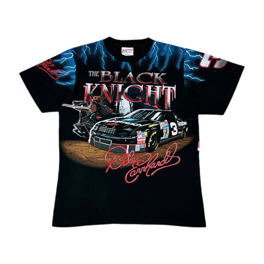 ‘90s | NASCAR Dale Earnhardt Black Knight Lightning Racing AOP Tee
