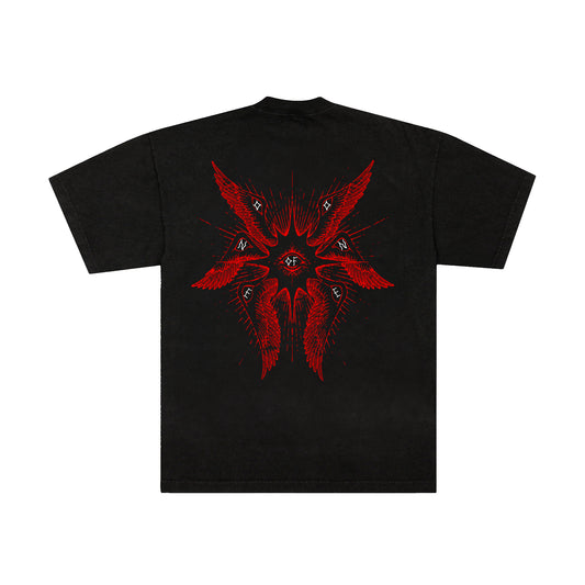 ONEOFONEGALLERY “Angel” Tee (Red / Black)