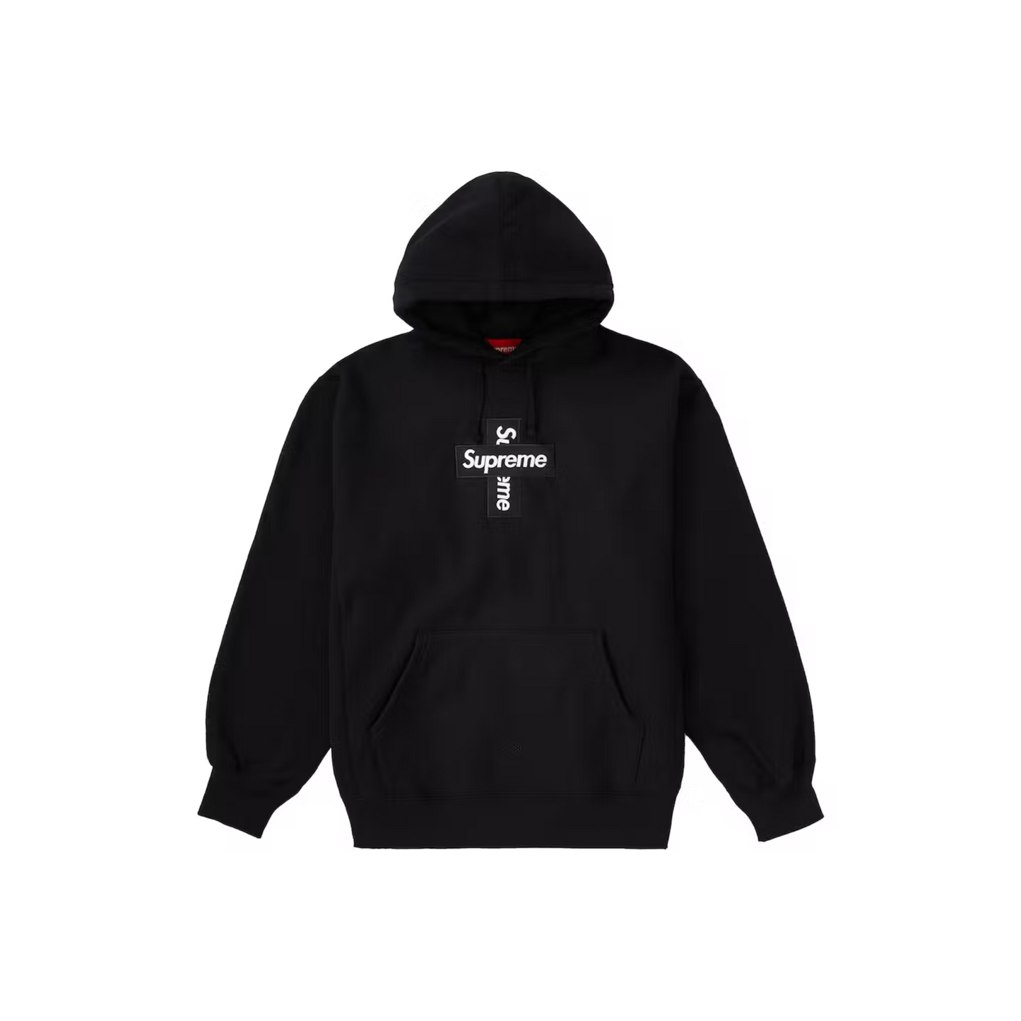 Supreme Cross Box Logo Hoodie “Black”