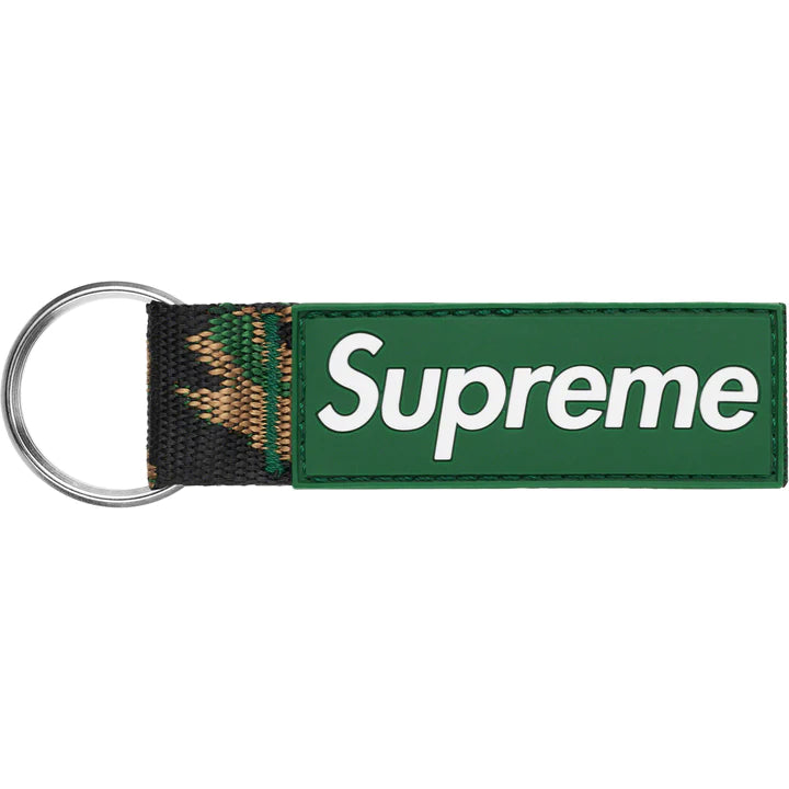 Supreme Webbing Keychain “Green Camo”