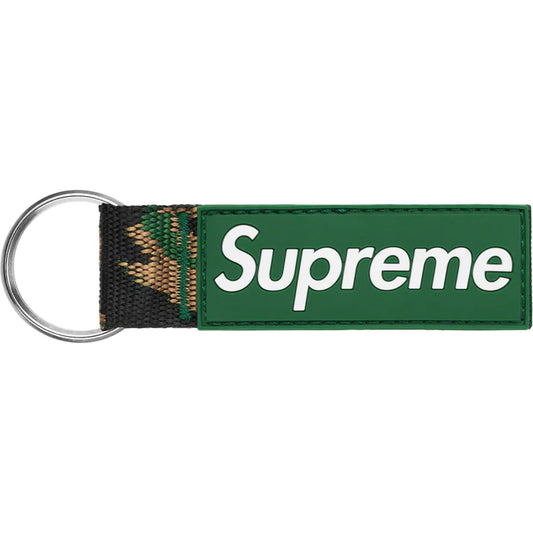 Supreme Webbing Keychain “Green Camo”